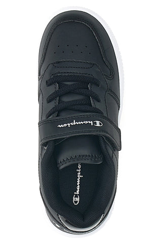 Schwarze Sneakers mit weißem Plateau CHAMPION RD18 PLATFORM GLITTER G PS