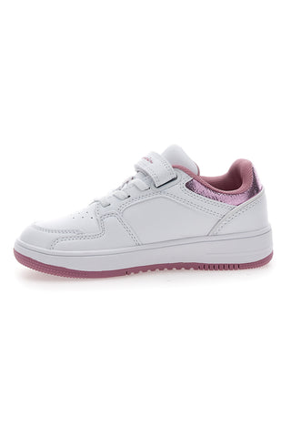 Sneakers Bianche e Rosa con Velcro CHAMPION RD18 FOIL LOW G PS