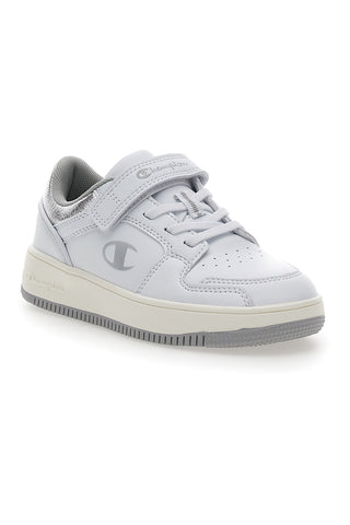 Sneakers Bianche Con Velcro Champion Rd18 Foil Low Ps
