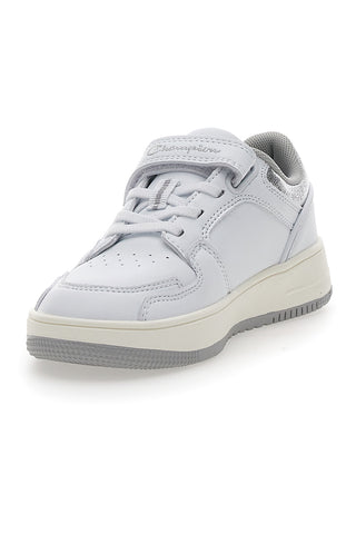 Sneakers Bianche Con Velcro Champion Rd18 Foil Low Ps