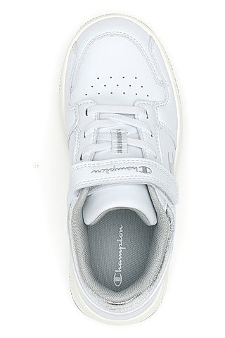 Sneakers Bianche Con Velcro Champion Rd18 Foil Low Ps