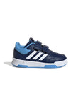 Blaue Turnschuhe mit weißen und hellblauen Details und Tränen Adidas Tensaur Sport 2.0 CF I