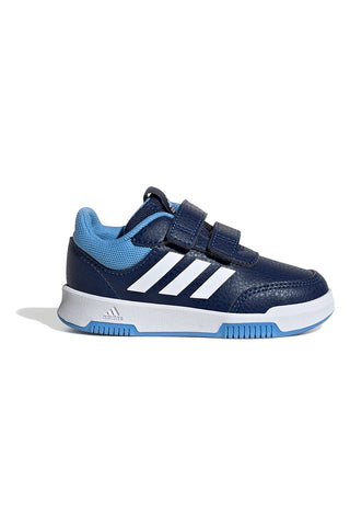 Blaue Turnschuhe mit weißen und hellblauen Details und Tränen Adidas Tensaur Sport 2.0 CF I