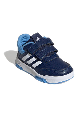 Blaue Turnschuhe mit weißen und hellblauen Details und Tränen Adidas Tensaur Sport 2.0 CF I