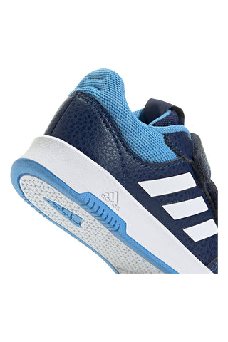 Blaue Turnschuhe mit weißen und hellblauen Details und Tränen Adidas Tensaur Sport 2.0 CF I