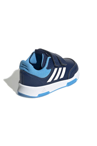 Blaue Turnschuhe mit weißen und hellblauen Details und Tränen Adidas Tensaur Sport 2.0 CF I