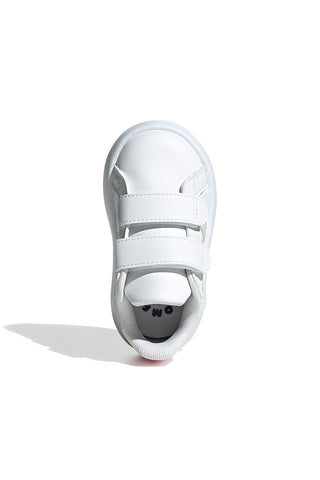 Weiße Turnschuhe mit Klettverschluss-Rips Adidas Grand Court 2 Cf I