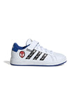 Weiße und blaue Turnschuhe ADIDAS Marvel's Spider-Man Grand Court Kid