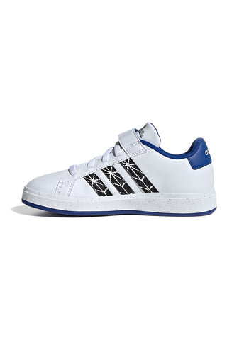 Weiße und blaue Turnschuhe ADIDAS Marvel's Spider-Man Grand Court Kid