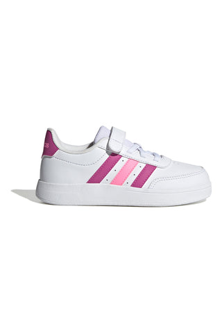 Weiße und rosa Turnschuhe Adidas Breaknet 2 El C