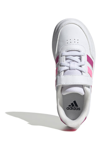 Weiße und rosa Turnschuhe Adidas Breaknet 2 El C