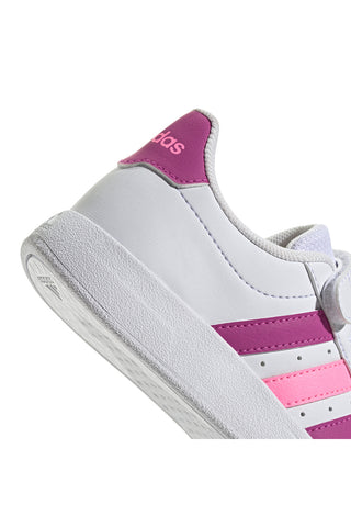 Weiße und rosa Turnschuhe Adidas Breaknet 2 El C