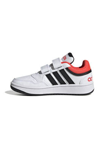 Sneakers nere e bianche con velcro Adidas HOOPS 3.0 CF C