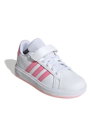 Sneakers Bianche e Rosa Con Strappo In Velcro Adidas Grand Court 2 El C