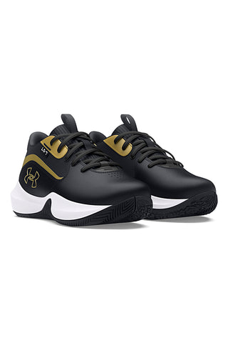 Schwarze Basketballschuhe mit goldenen Details UNDER ARMOUR PS Lockdown 7