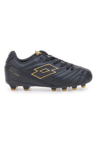 Lotto Stadio 705 Fg Jr. Schwarze Fußballschuhe