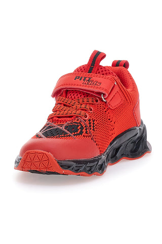 Rote Sneakers mit Spinnennetz und Lichtern Pitt Kids K23581