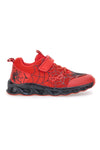Sneakers rosse con luci e velcro PITT KIDS K23581