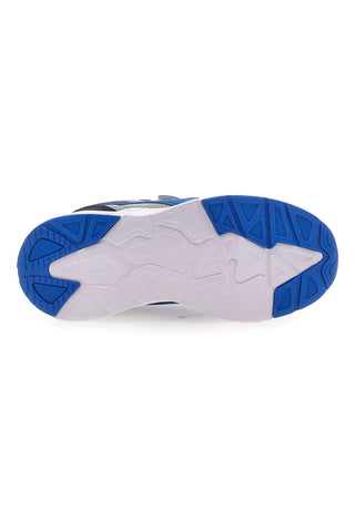 Graue und blaue Sneakers mit doppeltem Klettverschluss Diadora Falcon 5 JR V