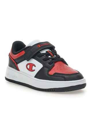 Sneakers Nere Bianche e Rosse Champion RD18 2 Low B Ps