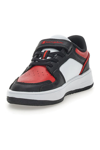Sneakers Nere Bianche e Rosse Champion RD18 2 Low B Ps