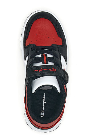 Sneakers Nere Bianche e Rosse Champion RD18 2 Low B Ps
