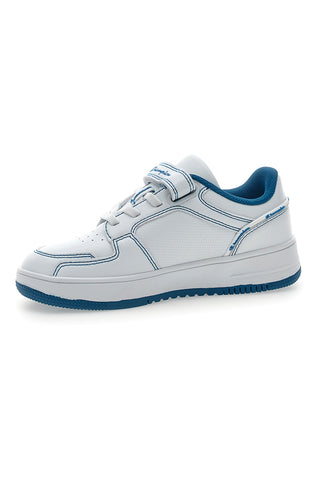 Sneakers Bianche e Azzurre Champion RD18 2 Low B Ps