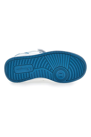 Sneakers Bianche e Azzurre Champion RD18 2 Low B Ps