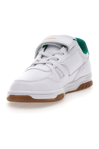 Weiße und grüne Sneakers mit Klettverschluss CHAMPION CLY 87 B PS