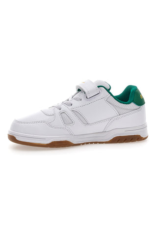 Weiße und grüne Sneakers mit Klettverschluss CHAMPION CLY 87 B PS