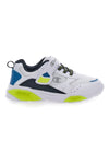 Weiße Sneakers mit Lichtern und blauen und grünen Details CHAMPION WAVE B PS