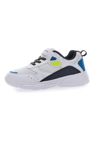 Weiße Sneakers mit Lichtern und blauen und grünen Details CHAMPION WAVE B PS