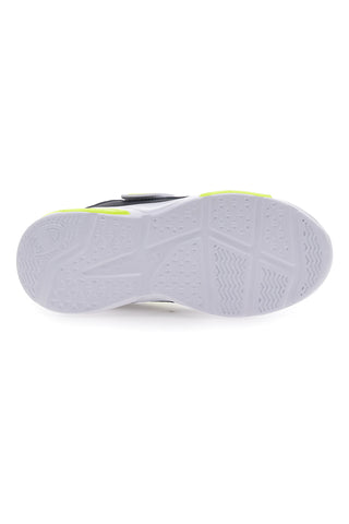 Weiße Sneakers mit Lichtern und blauen und grünen Details CHAMPION WAVE B PS