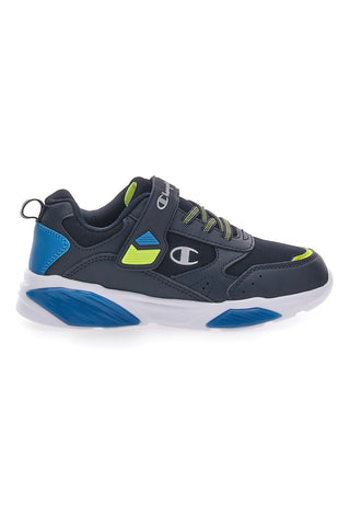 Sneakers Nere Con Luci e Strappo in Velcro Champion Wave B Ps