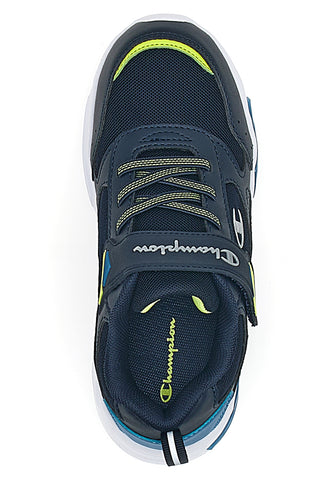 Sneakers Nere Con Luci e Strappo in Velcro Champion Wave B Ps