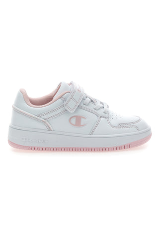 Weiße und rosa Turnschuhe Champion RD18 2 Low G Ps