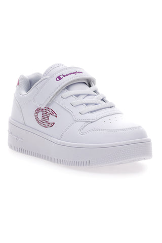 Sneakers Bianche con dettagli Rosa CHAMPION RD18 PLATFORM GLITTER G PS