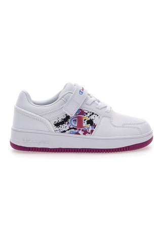 Weiße Sneakers mit buntem Logo CHAMPION RD18 2.0 LOW G TD