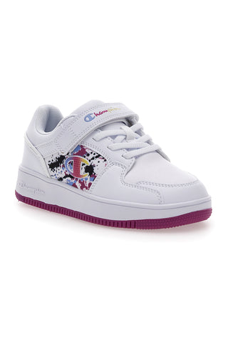 Weiße Sneakers mit buntem Logo CHAMPION RD18 2.0 LOW G TD