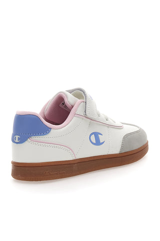 Sneakers Bianche e Azzurre Con Logo Laterale Champion Prestige Mix G Ps