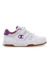 Weiße und rosa Sneakers mit Klettverschluss Champion CLY 87 G PS