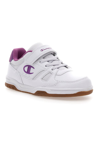 Weiße und rosa Sneakers mit Klettverschluss Champion CLY 87 G PS