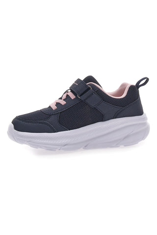 Sneakers Navy con Lacci Elastici e Logo Rosa CHAMPION HRO G PS Low Cut Shoe