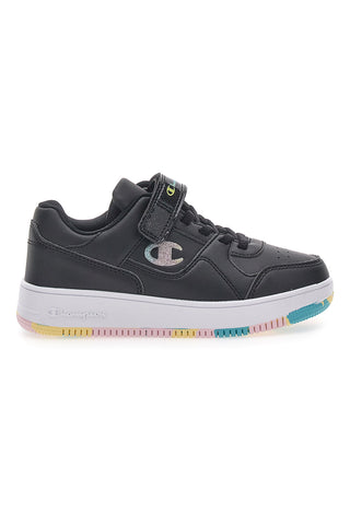 Schwarze Sneakers mit mehrfarbiger Sohle Champion RD18 2 Low G Ps