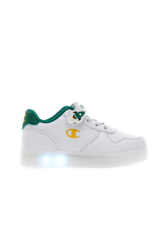 Sneakers Bianche e Verdi Con Luci Champion Glw B TD