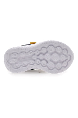 Marineblaue und gelbe Lauflernschuhe mit Klettverschluss CHAMPION SOFTY EVOLVE B TD