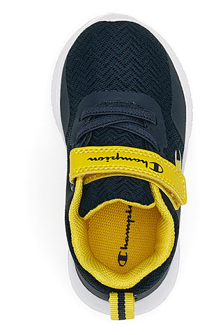 Sneakers Primi Passi Navy e Gialle con Velcro CHAMPION SOFTY EVOLVE B TD