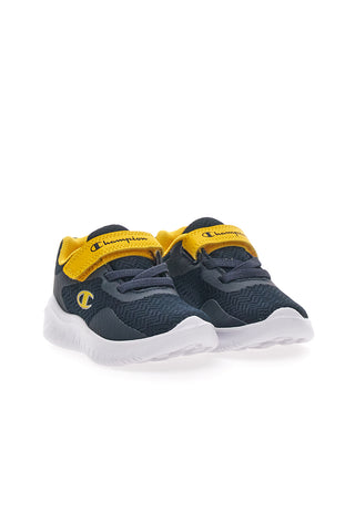 Sneakers Primi Passi Navy e Gialle con Velcro CHAMPION SOFTY EVOLVE B TD