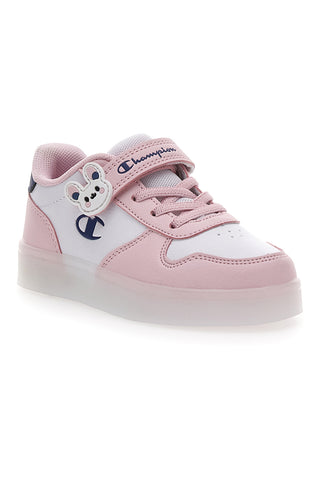 Sneakers Bianche e Rosa Con Luci Champion GLW G TD