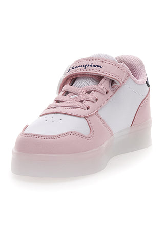 Sneakers Bianche e Rosa Con Luci Champion GLW G TD